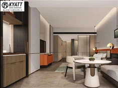 Interieur hotelkamer meubelontwerp